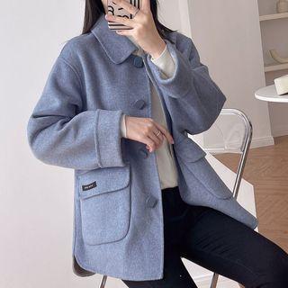 Button-up Pocketed Coat