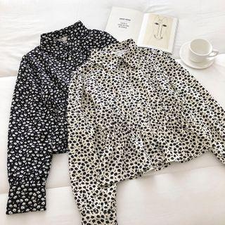 Floral Single-breasted Long-sleeve Shirt