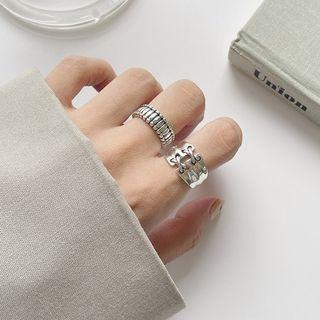 Crisscross Open Ring K819 - Ring - Silver - One Size