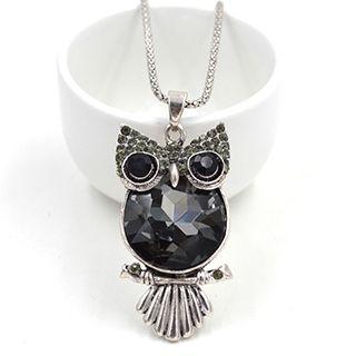 Jeweled Owl Necklace