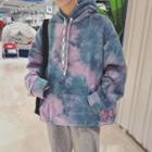 Camouflage Loose-fit Pocketed Hooded Sweatshirt