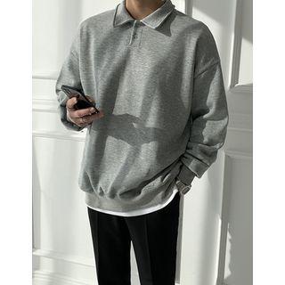 Couple Fleece-lined Polo Shirt