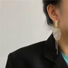 Disc Fringed Earring 1 Pair - White - One Size