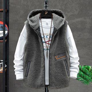 Fleece Zip-up Hooded Vest