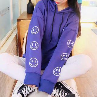Smiley Fleece-lined Sweatshirt