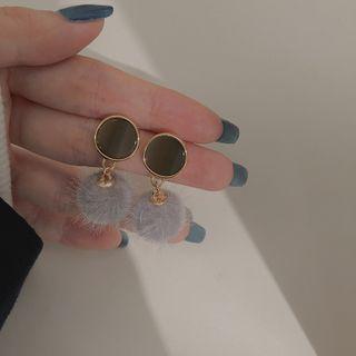 Pompom Drop Earring / Clip-on Earring
