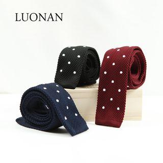 Dotted Knit Skinny Tie
