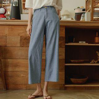 Washed Wide-leg Summer Jeans