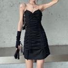 Chain Strap Drawstring A-line Dress