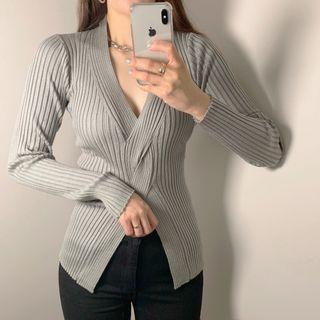 Ribbed Twisted Sweater