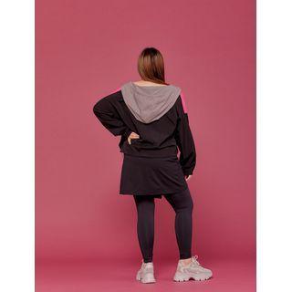 Inset Wrap Skirt Sports Leggings