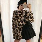 Leopard Pattern Long-sleeve Sweater Leopard - One Size