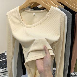 Irregular Neckline T-shirt