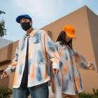 Unisex Oversized Gradient Shirt Jacket