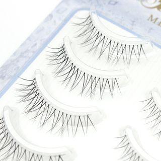 False Eyelashes - 713 Set Of 5 Pair - Black - One Size