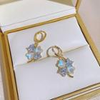 Clover Hoop Earring 1 Pair - Gold - One Size