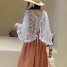 Lace Light Jacket Beige Almond - One Size