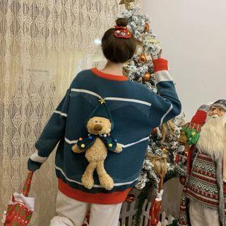 Bear Color-block Sweater