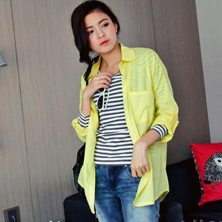 Long-sleeve Dip-back Shirt