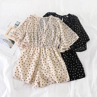 Dotted Wide-leg Playsuit