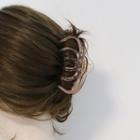 Transparent Hair Claw Light Brown - One Size
