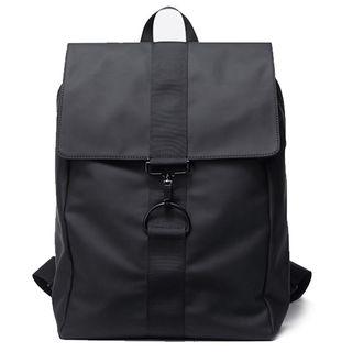 Square Nylon Backpack Black - One Size