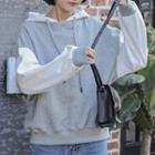 Two-tone Hoodie Gray - One Size