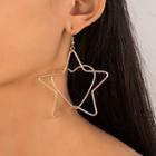 Star Heart Drop Earring 21786 - 1 Pair - Gold - One Size