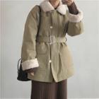 Furry Lined Button Jacket