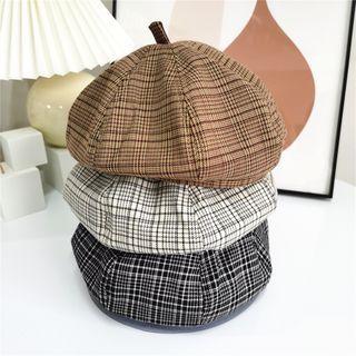 Plaid Octagon Hat