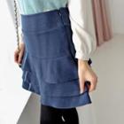 Layered A-line Skort