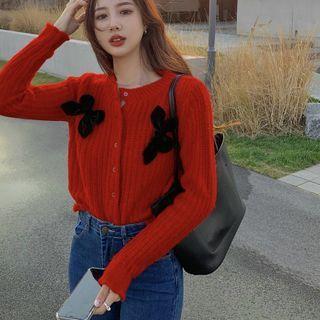 Bow Cardigan Red - One Size
