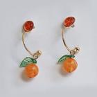 Orange Dangle Earring