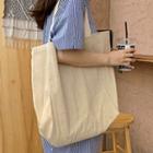 Jute Blend Shopper Bag Beige - One Size