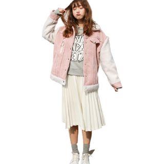 Two-tone Fleece Button-up Jacket