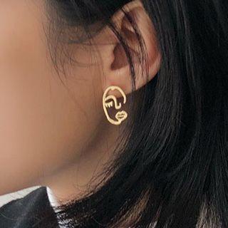 Face Earring Gold - One Size