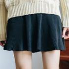 Knit A-line Mini Skirt