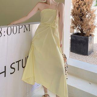 One-shoulder Irregular Midi Sundress
