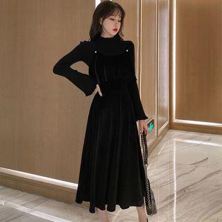 Set: Turtleneck Top + Strappy Midi Dress