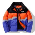 Long-sleeve Color-block Padded Jacket