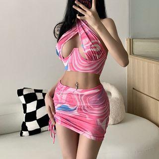 Set : Halter Top + Skirt