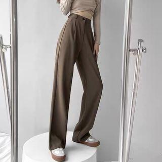 Plain Straight Leg Dress Pants (various Designs)