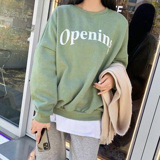 Opening Letter Oversize Sweatshirt