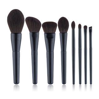 Set Of 8: Makeup Brush Black - One Size