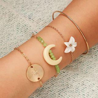 Set Of 4: Bracelet 8536 - Set Of 4 - Gold - One Size