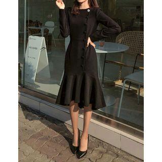 Dali Hotel Buttoned Mermaid Dress