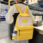 Applique Color Block Lightweight Backpack