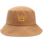 Smiley Embroidered Applique Bucket Hat