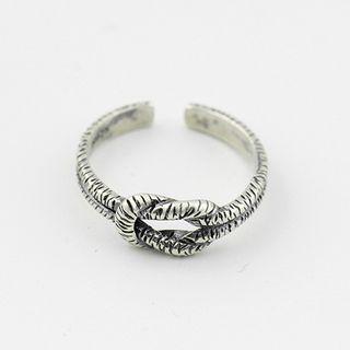 925 Sterling Silver Knot Open Ring S925 - One Size