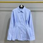Long-sleeve Cinched-waist Shirt